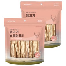 네츄럴랩 강아지 건강한 육포 건식사료, 닭고기, 700g, 2개