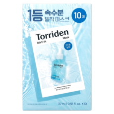 Torriden 官方直營 5D微分子玻尿酸保濕面膜, 1入, 10片