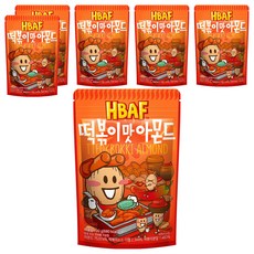 BAFF 杏仁果 辣炒年糕味, 120g, 6包