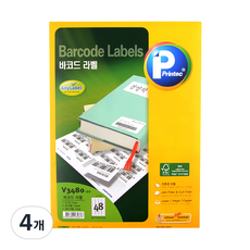 Printec 條碼 AnyLabel 標籤 V3480-20, 48格, 80個