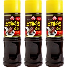 OTTOGI 不倒翁 牛排醬, 470g, 3瓶