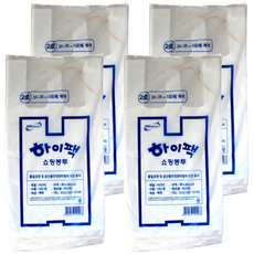 Hi-Pack 購物袋 2號 白色 100入, 4個