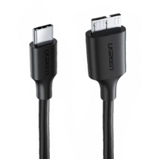 UGREEN 綠聯 USB Type-C轉Micro USB3.0 傳輸線, 1m, 黑色, 1條