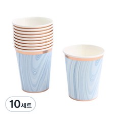 파티해 감성 파티컵 마블블루, 10개입, 10세트