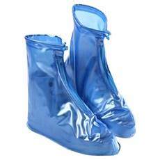 利雨防雨鞋套 m號-天藍色,輕巧便攜，雨天必備，保護愛鞋, 1入