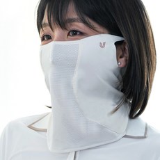 U2SPORTS 防曬網眼透氣面罩 ML8, 白顏色