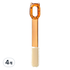 포밍홈 부드러운 상쾌한 발각질제거 오렌지 브러시, 100g, 4개, 1개입
