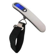 ika 織帶B款橢圓按鈕 行李秤, ABS/不鏽鋼, 100G-50KG, 單一商品, 1個