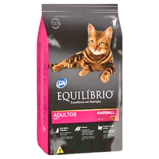 EQUILIBRIO 化毛貓 機能天然糧, 新鮮去骨雞肉 + 魚粉 + 玉米, 1kg, 1袋