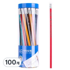 deLi 得力 三角鉛筆 HB, 100個, 混合顏色