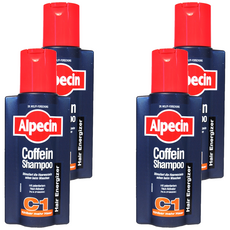 Alpecin 咖啡因洗髮露 C1 強健髮根 活絡頭皮 豐盈髮絲 德國製造, 250ml, 4瓶