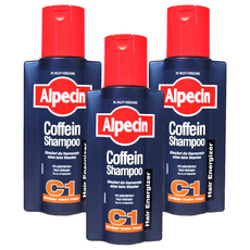 Alpecin 咖啡因洗髮露 C1 強健髮根 活絡頭皮 豐盈髮絲 德國製造, 250ml, 3瓶