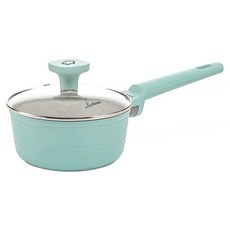 LuigiFerrero Norsk 附蓋 大理石不沾單柄鍋 湖水綠 16cm 1個