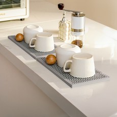 SUNUSE 家居廚房矽膠墊, 2個, 灰色