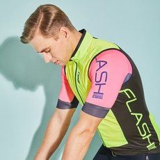 NSR 남성용 플래시 플루오 질렛 라이딩 조끼