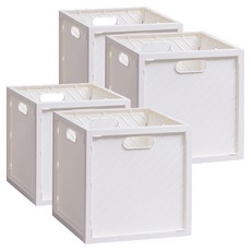 EZLIVING 多用途食品儲藏室萬能收納箱, 4個, 象牙白