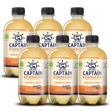 CAPTAIN KOMBUCHA 生薑檸檬康普茶, 6個, 400ml