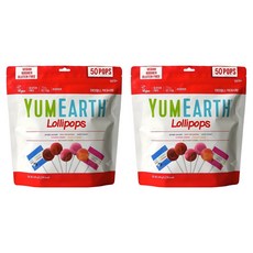 YUMMY EARTH 水果棒棒糖, 349g, 2包