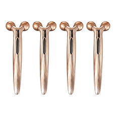 Andorse 3D緊緻V臉按摩棒 臉部按摩 提拉緊緻 全身適用, 香檳玫瑰, 4件