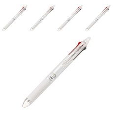 프릭션 슬림 3색 볼펜 0.5mm, 펄화이트, 5개