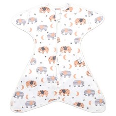 Starbean 新生兒用一體式防抓手套拉鍊包巾 67cm