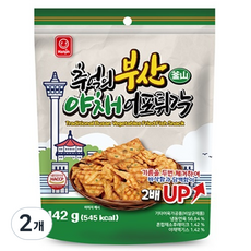 Hanjin 懷念的釜山蔬菜炸魚脯片, 142g, 2包