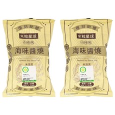 稻味 米粒星球 米泡芙 台灣71號糙米製作 非油炸, 海味醬燒, 80g, 2包