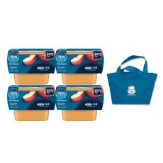 거버 퓨레 56g 8p + 에코백, 사과, 1세트