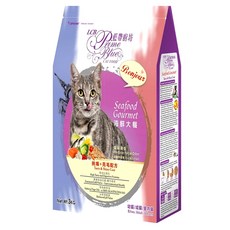 LCB 藍帶廚坊 海鮮大餐 貓糧 呵護寵物泌尿道健康 維持體內環保, 挑嘴 + 亮毛, 3kg, 1袋