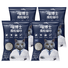 iCat 寵喵樂 喵博士 無塵澎潤土貓砂 球砂款 5L, 茉莉, 4包