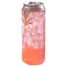 PET 공캔 + 뚜껑 투명컵, 500ml, 100개, 1세트
