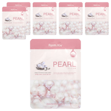 Farm stay 植物莊園 珍珠提亮保濕精華面膜, 1入, 6片