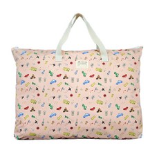 孩童幼稚園用滿版印花防水棉被收納袋, 7號 粉色(迷你汽車款)