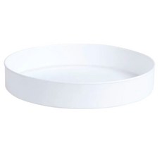 捷華 旋轉調味料收納盤, 1個, 白色