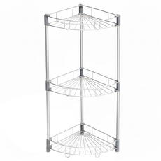 Stenfactory 不鏽鋼多用途浴室轉角架 3層, 1個