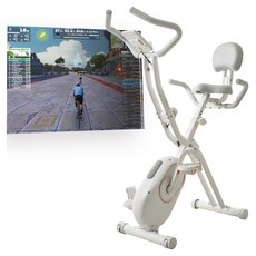 엑스바이크 숀리 E3 메타 블루투스 내장 실내 자전거, IW-652-E3(APP), 화이트