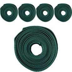 PP 웨이빙끈 25mm x 90cm, 녹색, 5개