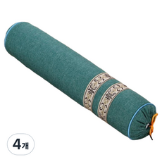 Sumer 圓筒蕎麥頸枕, 4個, 綠色