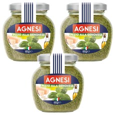 AGNESI 羅勒香蒜青醬, 185g, 3個