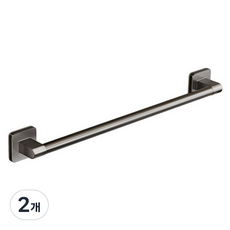 McLife 浴室黏貼式免鑽孔毛巾架, 2個, 灰色