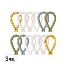 피앤비유니티 요술풍선 50p 세트, 메탈 파스텔 혼합5색, 3세트