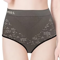 SPEED S.緹花石墨烯能量微整褲, 高腰, 彈力萊卡科技面料, XL-XXL, 黑色