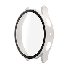 rorentech Galaxy Watch 全覆蓋鋼化玻璃保護殼, 白金色, 1個