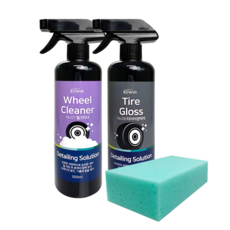 AUTORUN Easy Wash輪胎清潔 3種 洗車用品組, 1組