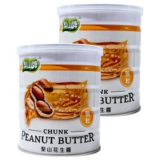 梨山牌 花生醬 顆粒 精選原料熬製 全素可食用, 800g, 2罐