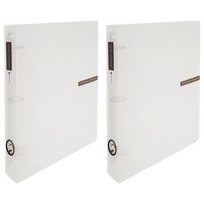 Eco青雲 彩色標籤D型環活頁夾 3公分 A4 3孔, 透明, 2個