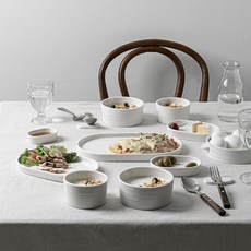 Houmming 4人份碗盤餐具組 28入, 1組, 餐具11種, 白色