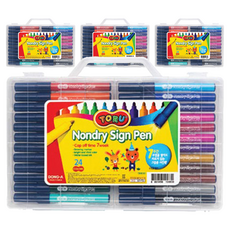 동아 토루 논드라이 사인펜 24색, 혼합 색상, 96개