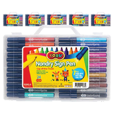 DONG-A TORU 不易乾彩色筆 24色, 混合色, 6套