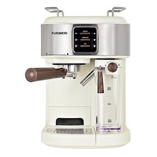 FURIMORI 富力森 半自動義式奶泡咖啡機 FU-CM855, 米色